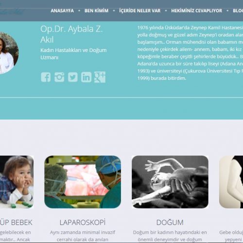 Op.Dr. Aybala Akıl ‘ın kişisel websayfası yenilendi