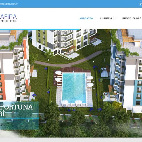 Ege Safira inşaat ve Taahhüt Firmasının websitesi Tamamlandı