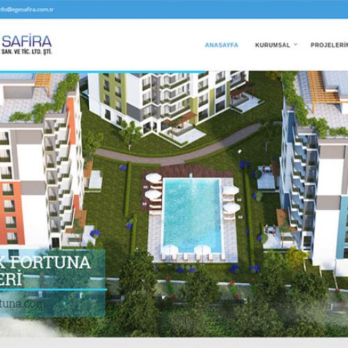 Ege Safira inşaat ve Taahhüt Firmasının websitesi Tamamlandı